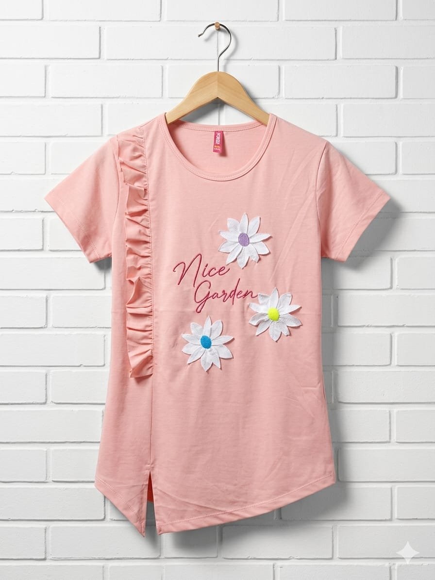 Girls Premium Cotton Jersey Top - Image 2