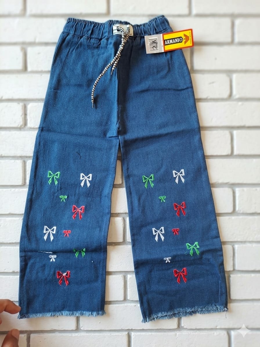 Girls Premium Baggy Denim Jeans - Image 2