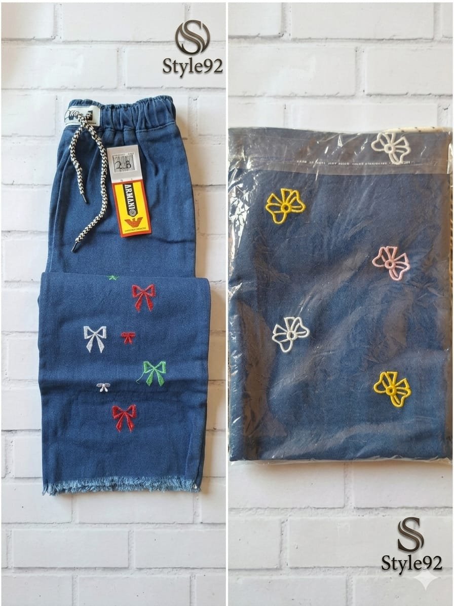 Girls Premium Baggy Denim Jeans - Image 4