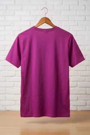 Ladies Purple Floral Print T-Shirt – Export Quality Cotton Jersey Fabric