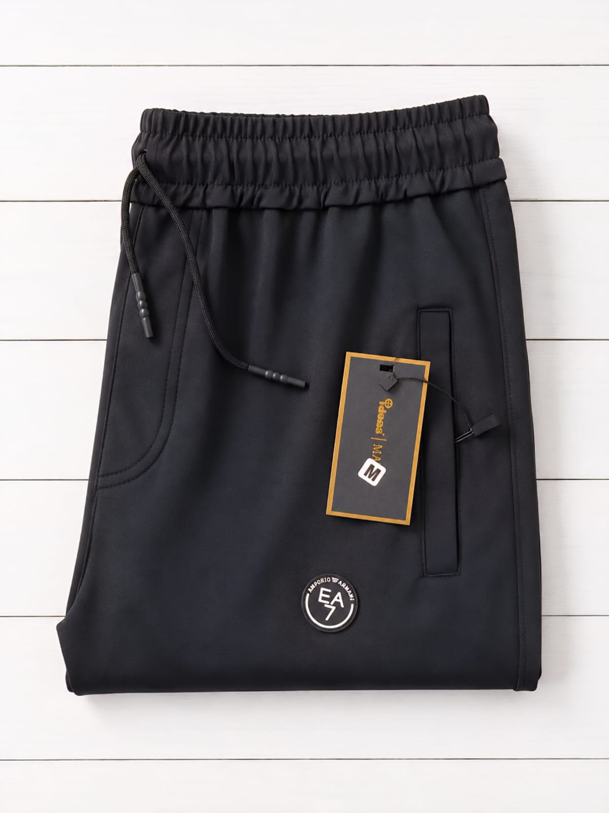 Style92 Premium Black Power Stretch Trouser – EA Sports Logo | Straight Bottom - Image 4
