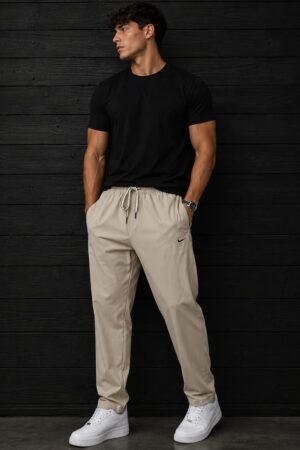 Style92 Premium Imported Power Stretch Lycra Trouser – Beige
