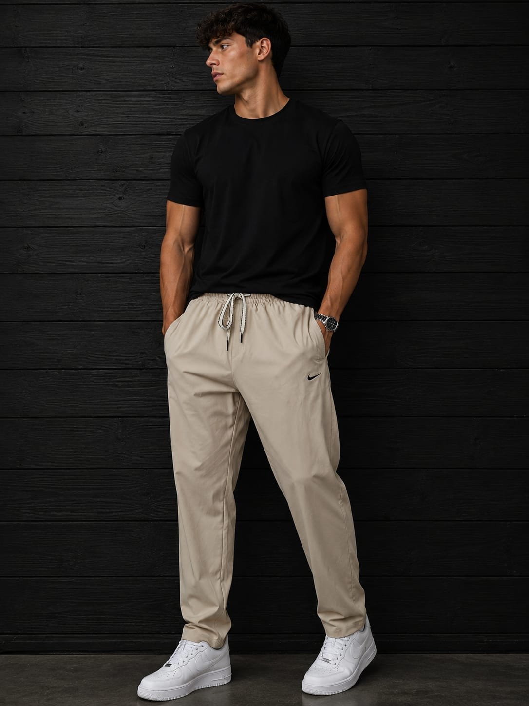 Style92 Premium Imported Power Stretch Lycra Trouser – Beige