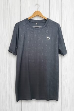 Dark Grey Stylish Soft, Stretchable, Dryfit T-Shirt. Perfect for Sports Activities