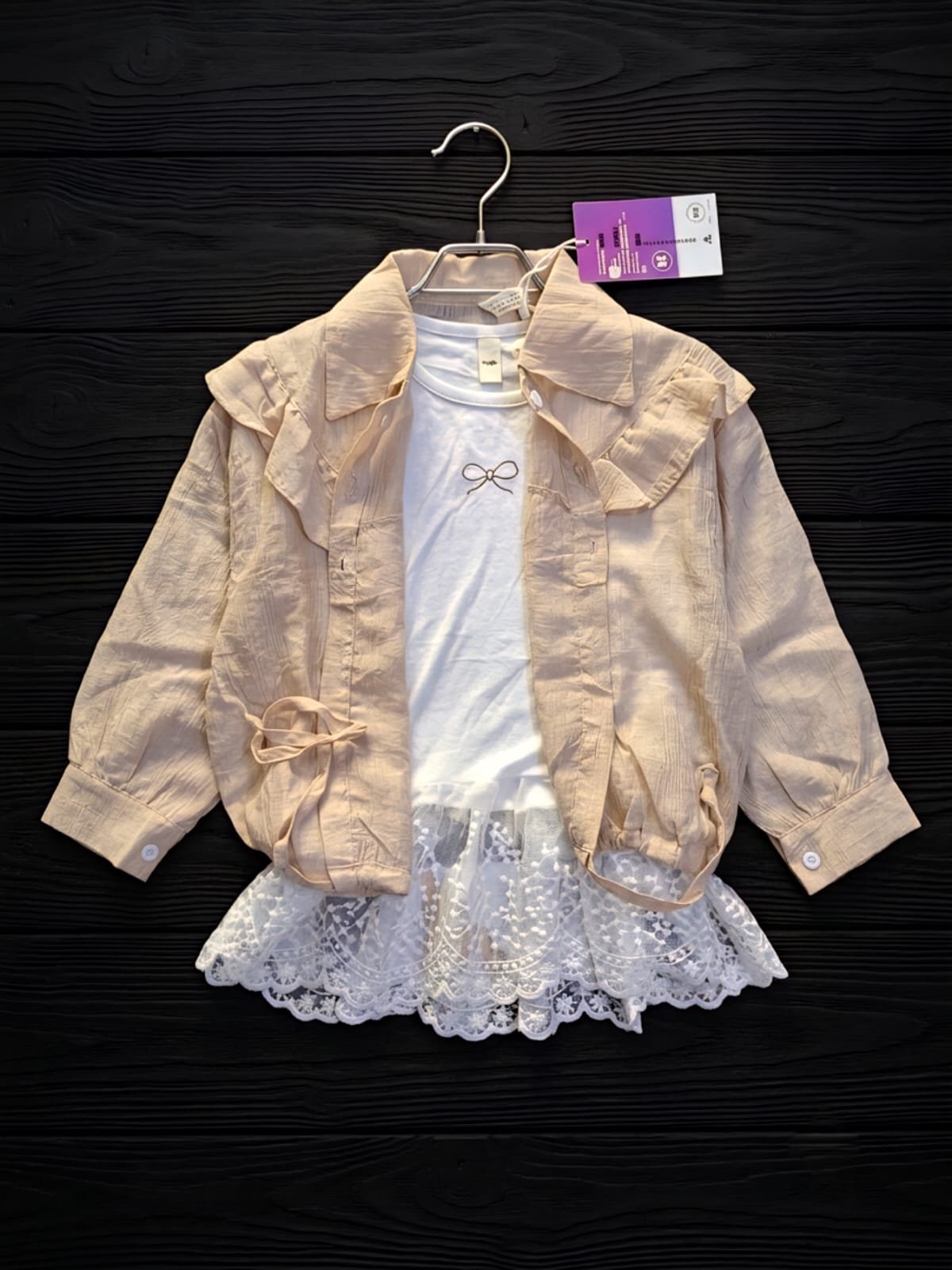 Girls Premium 3 Piece Imported China Fabric Suit – Style92 Pakistan - Image 3