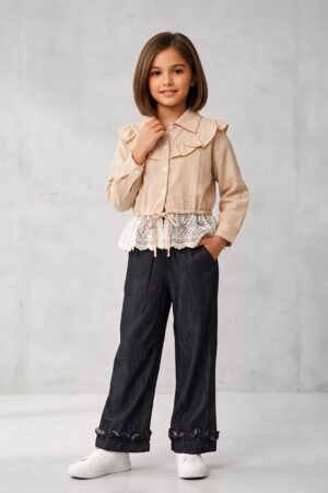 Girls Premium 3 Piece Imported China Fabric Suit – Style92 Pakistan