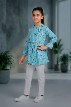 Original Bareeze Lawn Girls Top – Premium Kids Summer Collection | Style92 Pakistan