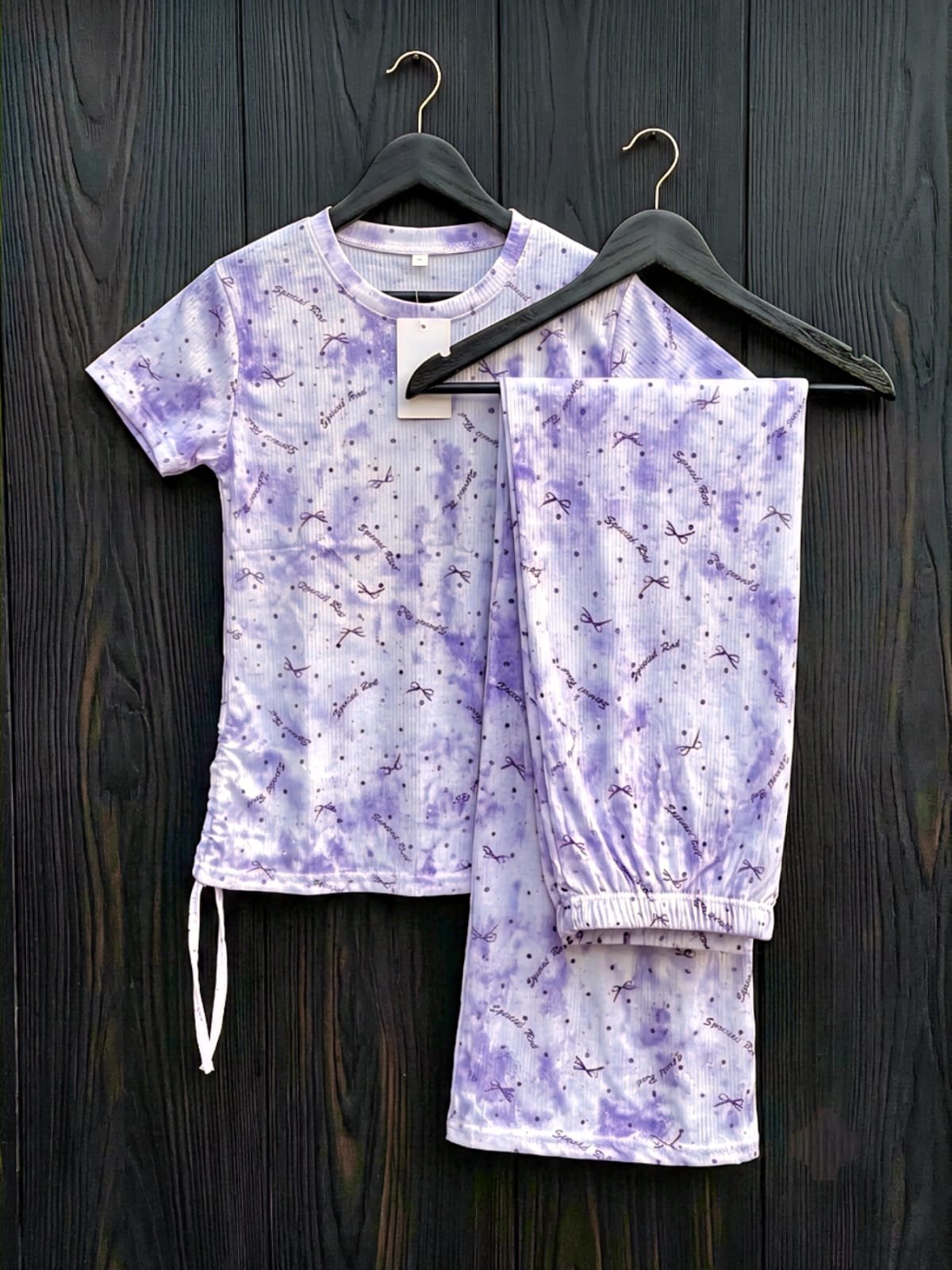 Girls China Imported Premium Stretchable Co-Ord Set – Lavender | Style92 Kids Collection - Image 5