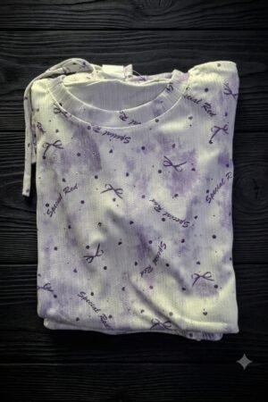 Girls China Imported Premium Stretchable Co-Ord Set – Lavender | Style92 Kids Collection
