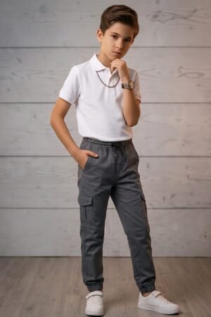 Style92 Boys 6 Pocket Cargo Pants – Premium Soft Cotton Jeans Fabric | Trendy Casual, Party & Outing Wear