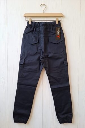 Style92 Boys Jet Black Soft Cotton Jeans Cargo Trousers – Premium 6 Pocket Jogger Pants for Kids (Age 2–14 Years)
