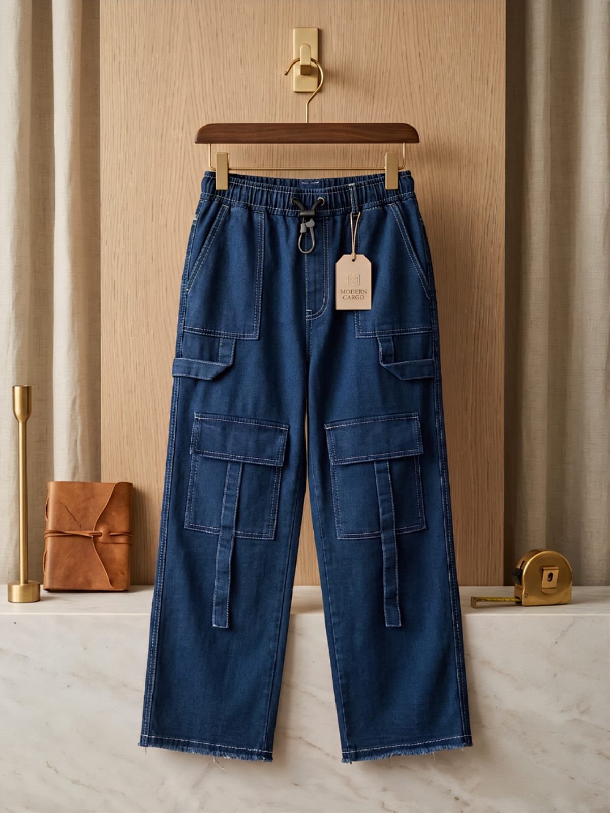 Girls Baggy Jeans – Premium 4 Pocket Denim Cargo Pants | Style92 Pakistan - Image 2