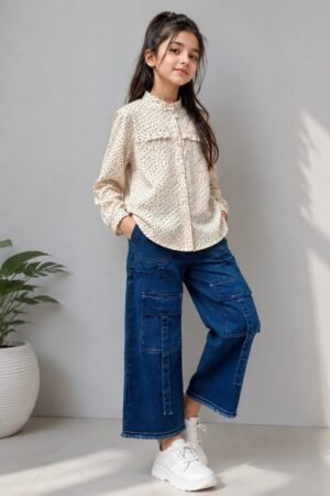Elegant Girls Chiffon Top – Premium Party & Casual Wear | Style92