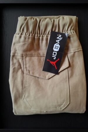 Style92 Boys Khaki 6 Pocket Cargo Trousers | Premium Soft Cotton Jeans Pants for Kids