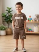 Free Fire Kids Nicker Track Suit – Premium Jersey Cotton Summer Outfit for Boys | Style92