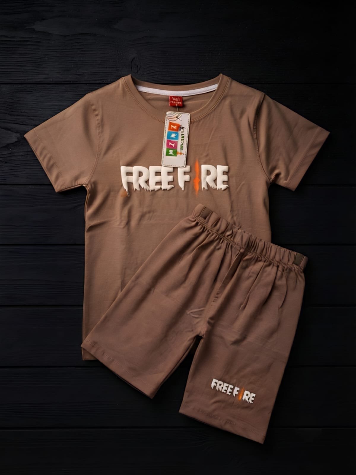 Free Fire Kids Nicker Track Suit – Premium Jersey Cotton Summer Outfit for Boys | Style92