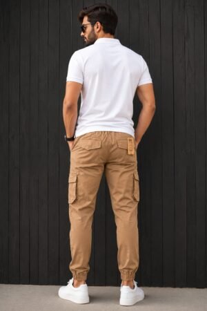 Style92 Premium Export Quality Men's Cargo Trouser – Soft Cotton Jeans Fabric | Slim Fit Jogger Cargo Pants for Casual, Office & Everyday Wear