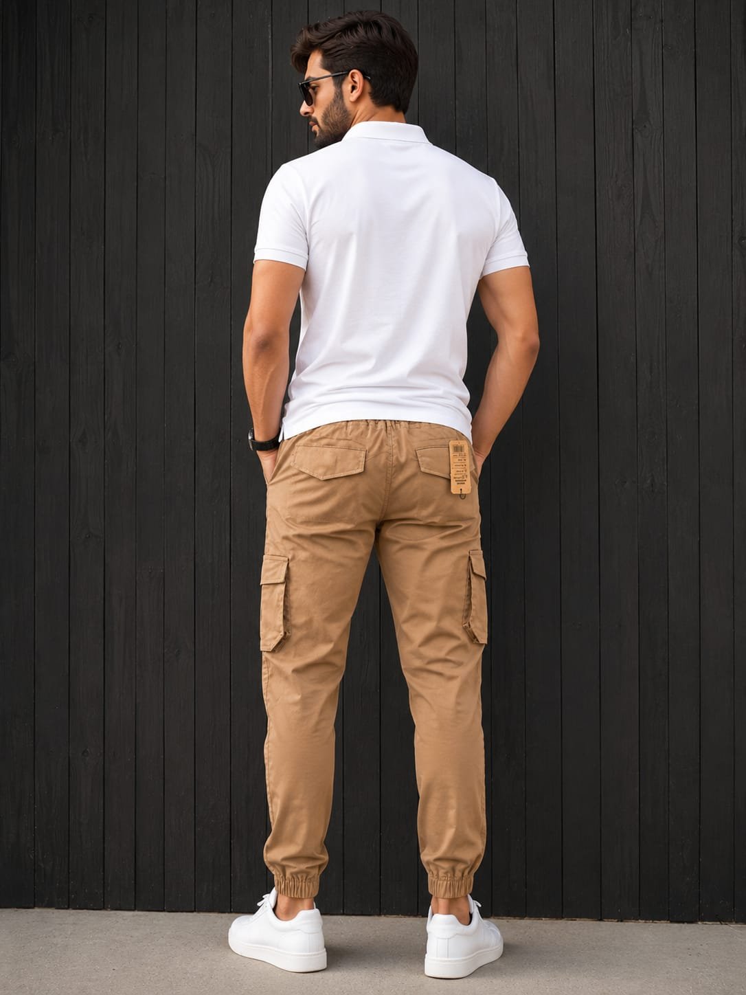 Style92 Premium Export Quality Men's Cargo Trouser – Soft Cotton Jeans Fabric | Slim Fit Jogger Cargo Pants for Casual, Office & Everyday Wear