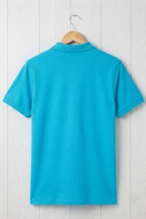 Style92 Sky Blue Polo T-Shirt | Lightweight & Comfortable PK Cotton