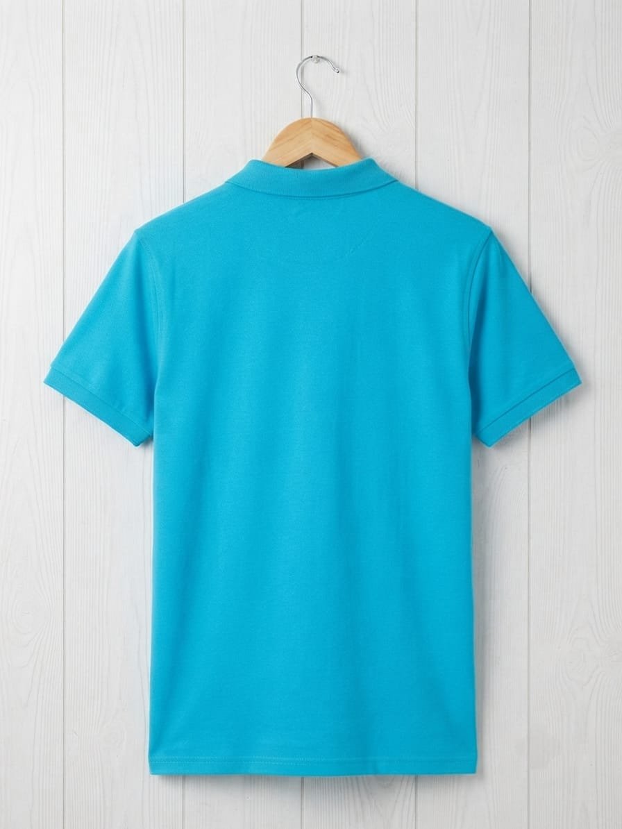 Style92 Sky Blue Polo T-Shirt | Lightweight & Comfortable PK Cotton