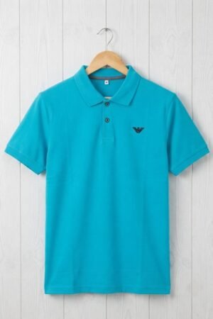 Style92 Sky Blue Polo T-Shirt | Lightweight & Comfortable PK Cotton