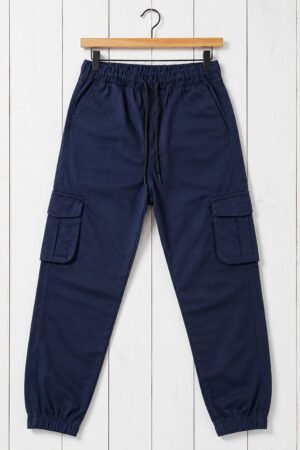 Style92 Premium Export Quality Navy Blue Cargo Trouser – Six Pocket Men's Utility Cargo Pants