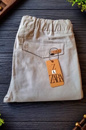 Style92 Premium Export Quality Off White Six Pocket Cargo Pant for Men