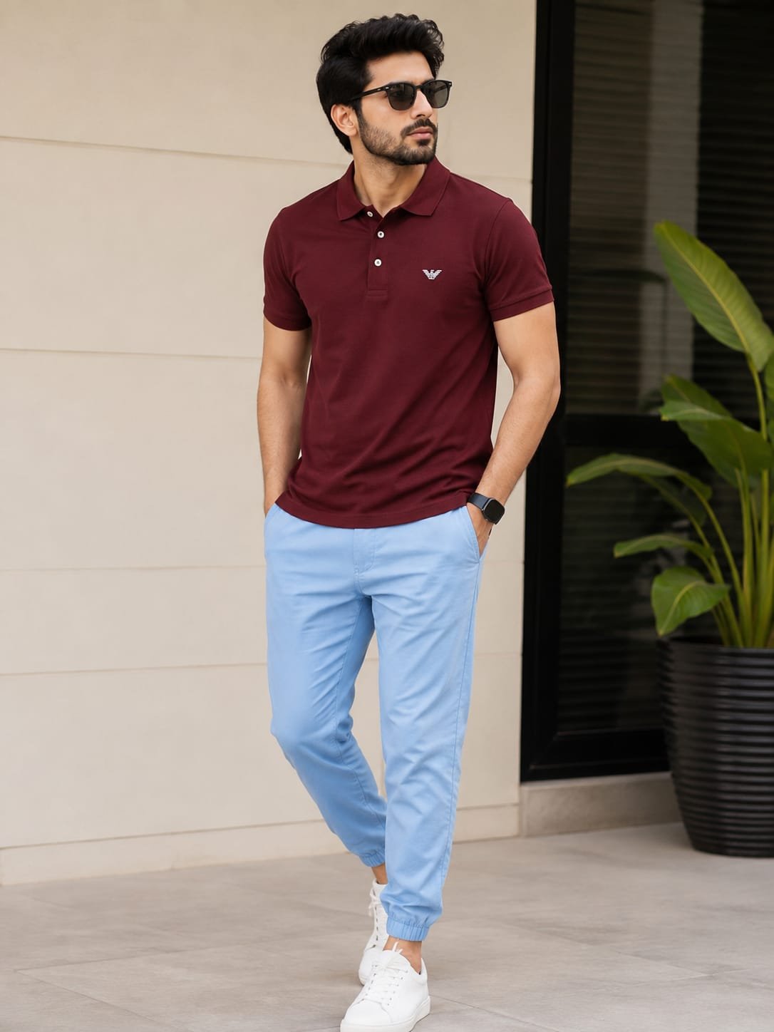 Maroon Export Quality PK Polo Shirt | Premium PK Cotton Fabric – Style92