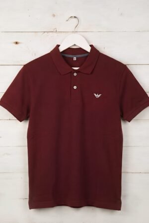 Maroon Export Quality PK Polo Shirt | Premium PK Cotton Fabric – Style92