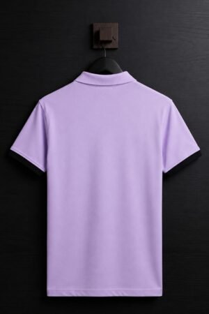 Style92 Premium Export Quality PK Polo Shirt for Men – Light Purple | Soft & Breathable Cotton Fabric