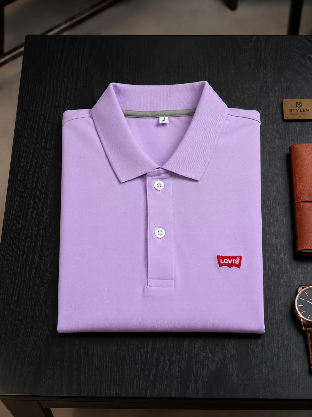 Style92 Premium Export Quality PK Polo Shirt for Men – Light Purple | Soft & Breathable Cotton Fabric